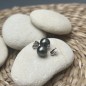Pendientes de perla de Tahití de pavo real - 8,51 mm