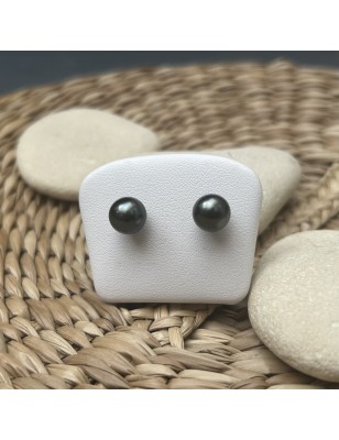 prix clous d oreille perle de Tahiti de huitre perle - perles tahitiennes en boucle oreille