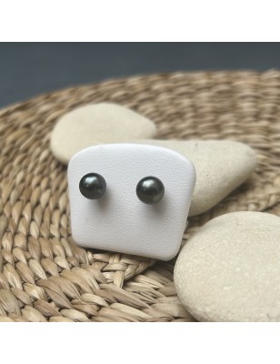 prix clous d oreille perle de Tahiti de huitre perle - perles tahitiennes en boucle oreille