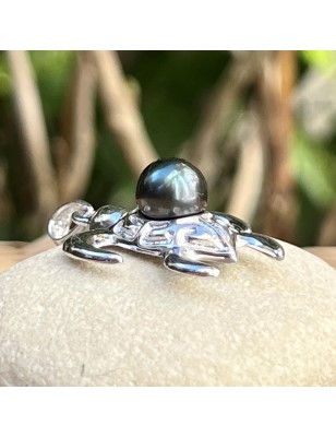 pendentif homme tortue perle noire de culture de tahiti prix - pendentif homme tahitien