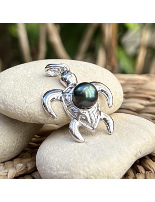 Honu-Mana - Perle de Tahiti Paon Bleu - 8.80mm