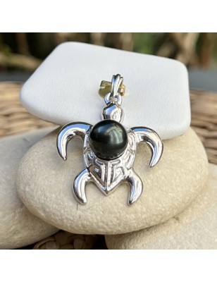 pendentif homme tortue perle noire de culture de tahiti prix - pendentif homme tahitien