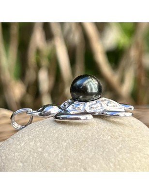 pendentif homme tortue perle noire de culture de tahiti prix - pendentif homme tahitien
