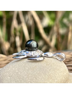 pendentif homme tortue perle noire de culture de tahiti prix - pendentif homme tahitien