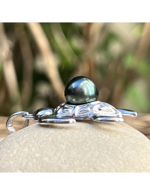 pendentif homme tortue perle noire de culture de tahiti prix - pendentif homme tahitien