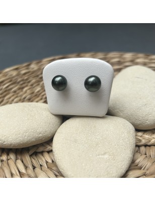 prix clous d oreille perle de Tahiti de huitre perle - perles tahitiennes en boucle oreille