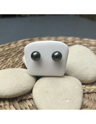 prix clous d oreille perle de Tahiti de huitre perle - perles tahitiennes en boucle oreille