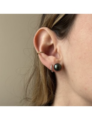 prix clous d oreille perle de Tahiti de huitre perle - perles tahitiennes en boucle oreille