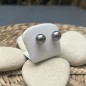 Orecchini con perle di Tahiti grigio chiaro - 9,77 mm