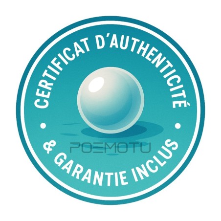 Perles de Tahiti Peacock Aubergine - 7,45 mm - Oro 18 carati