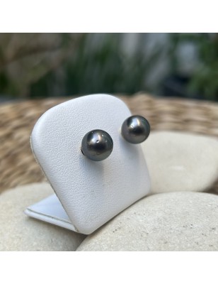 Pendientes de perlas de Tahití