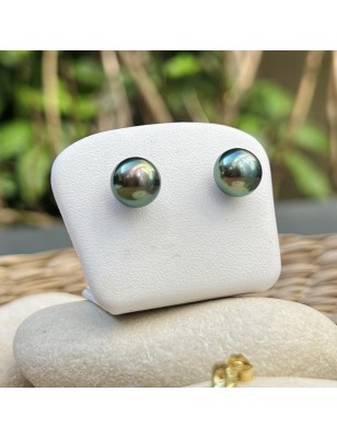 Pendientes de perlas de Tahití