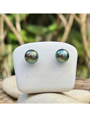 Pendientes de perlas de Tahití