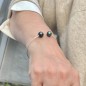 Vaitea - Bangle - Blue and Violet Tahitian Pearls