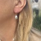 Nugua - Perle barocche di Tahiti - Orecchini pendenti