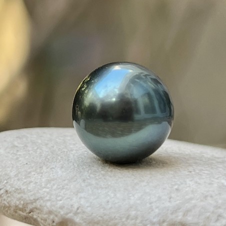 Perle de Tahiti Ronde - Bleue - 11.11mm - AA+