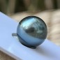 Perle de Tahiti Ronde - Bleue - 11.11mm - AA+