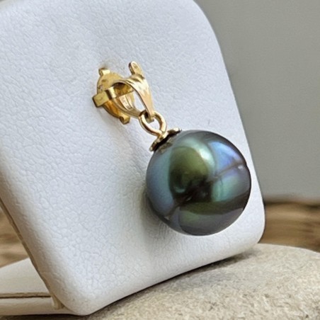 big tahitian blue pearl gold women pendant price