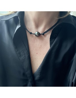 Men's Choker - Black Pearl - 15.15mm