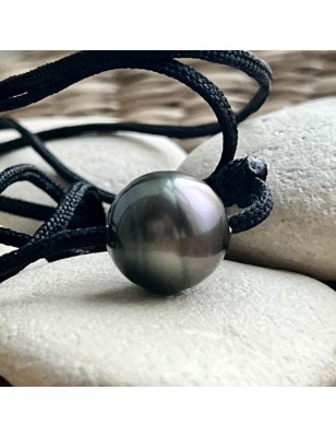 big black pearl from Tahiti men's necklace price