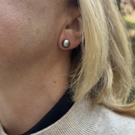 Mahana Ura - Perles de Tahiti Vert Tilleul 9.33mm