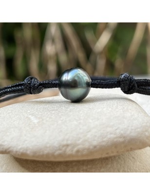 prix perle noire en bracelet homme perle de culture de Tahiti bijoux tahitiens