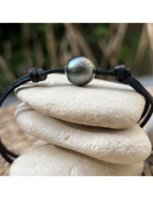 prix perle noire en bracelet homme perle de culture de Tahiti bijoux tahitiens