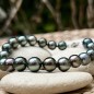 Avae Moana - 19 Tahitian Peacock Pearls