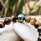 Bracelet Oeil de Tigre - Perle de Tahiti Peacock 9.80mm