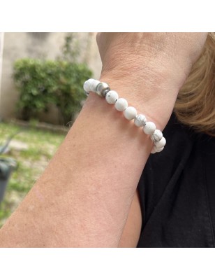 bracelet homme perle de culture de Tahiti prix - howlite en bracelet homme