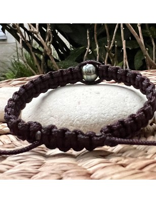 bracelet homme prix achat perle tahiti verte macrame bijoux tahitiens