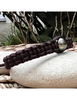 bracelet homme prix achat perle tahiti verte macrame bijoux tahitiens