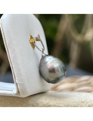 perle de culture de Tahiti en pendentif argent femme perle prix