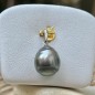 Maeva - Pendentif vraie Perle de Tahiti Grise - 10.57mm