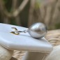 Maeva - Ciondolo con perla grigia di Tahiti - 10,16 mm