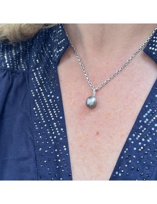 perle d'huitre pendentif argent perle de culture de Tahiti femme prix