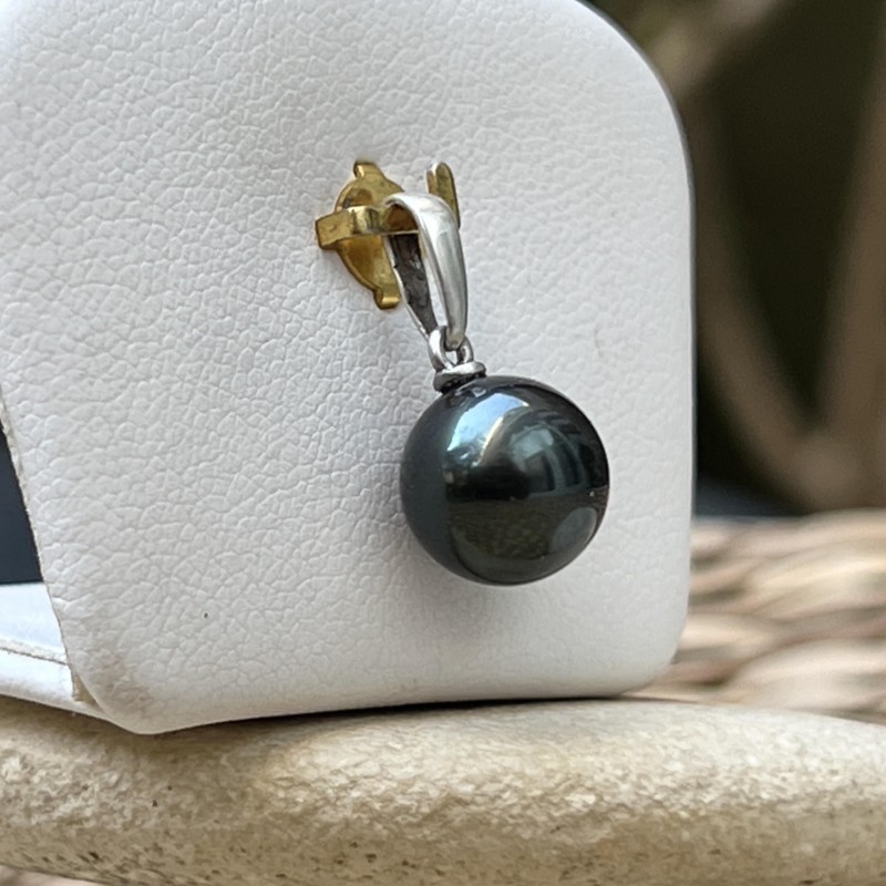 Apetahi - 9.35mm Black Pearl Pendant
