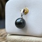Apetahi - Pendentif Perle Noire de Tahiti - 9.35mm