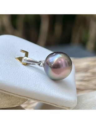 perle rose en pendentif femme perle de culture de Tahiti prix