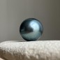 Round Tahitian Pearl - Blue - 9.33mm