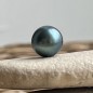 Perle de Tahiti Ronde - Bleu  - 9.33mm