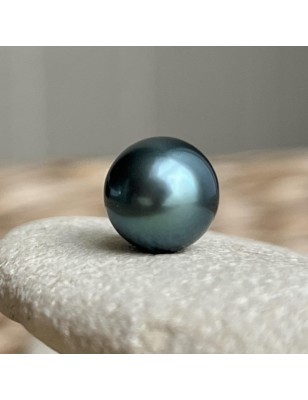 Perle de Tahiti Ronde - Bleu  - 9.33mm