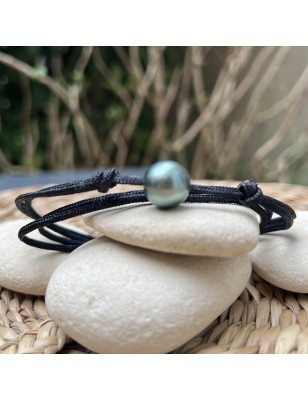 big blue cultured pearl from tahiti men's choker price