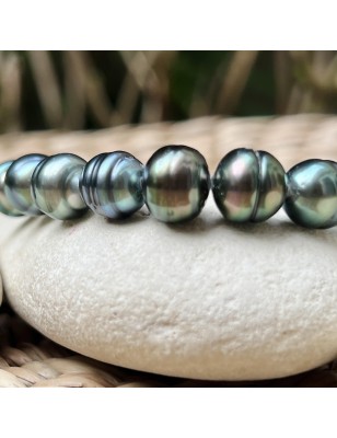 perles de culture de Tahiti en bracelet homme perle prix - bracelet tahitien