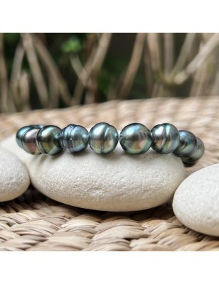 perles de culture de Tahiti en bracelet homme perle prix - bracelet tahitien
