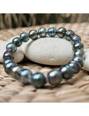 perles de culture de Tahiti en bracelet homme perle prix - bracelet tahitien