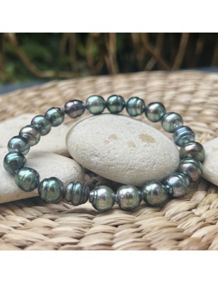 perles de culture de Tahiti en bracelet homme perle prix - bracelet tahitien