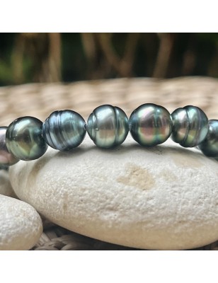 ringed cultured pearls from Tahiti bracelet price - tahitian bracelet with authentic pearls tahitian jewerly