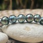Moerava - Bracciale con 21 perle di Tahiti cerchiate (selezione)