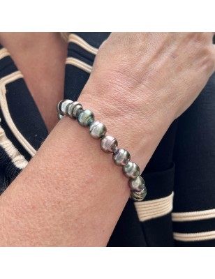 perles de culture de Tahiti en bracelet homme perle prix - bracelet tahitien